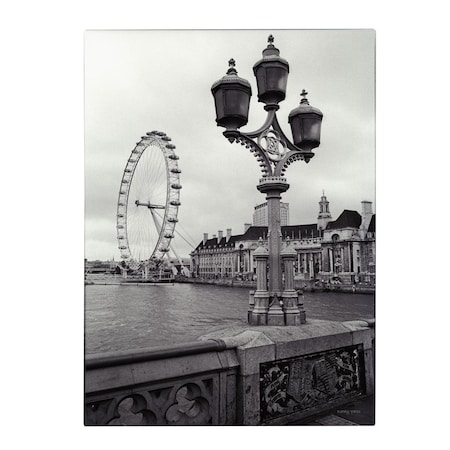 Kathy Yates 'London Eye' Canvas Art,16x24